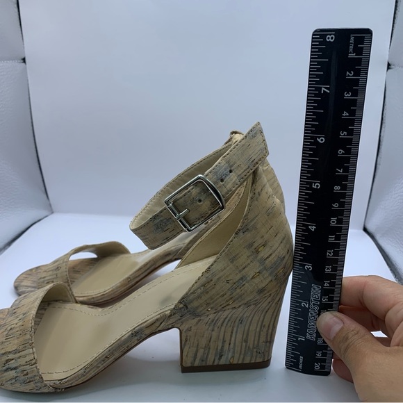 Johnston & Murphy Deena Multi Bleached Cork Ankle Strap Heels, Size 6.5M - Picture 8 of 8